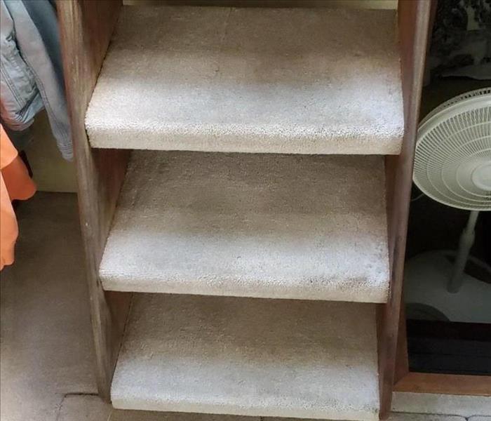 clean stairs in yacht