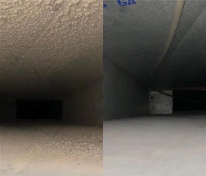 dirty duct to clean duct